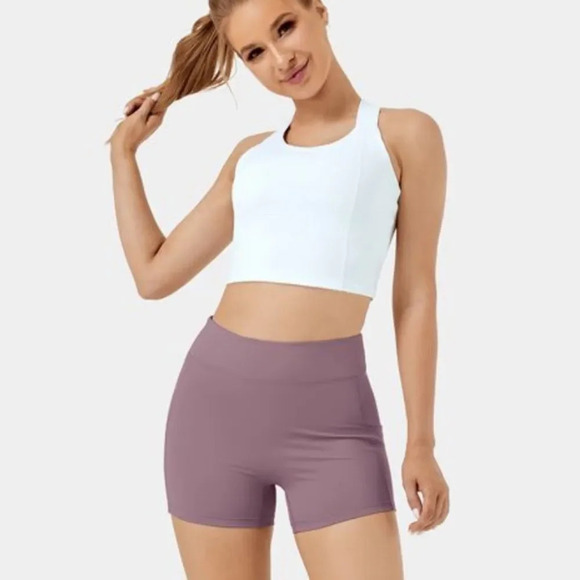 HALARA Pants - Halara NWOT High Waisted Side Pocket Plain Cool Touch Yoga Shorts 3.5"